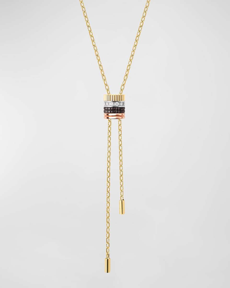 Quatre Classique 18K Gold Diamond Y Necklace